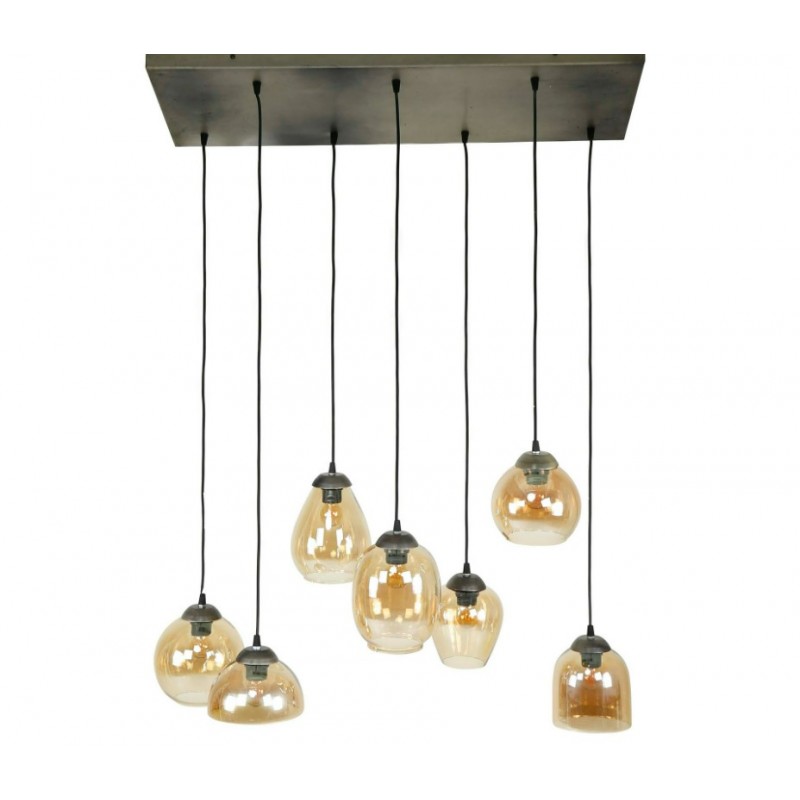 ZI Hanging lamp 4+3L mix gold